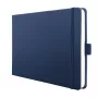 SIGEL Conceptum Cuaderno A5 apaisado punteado azul oscuro tapa dura 132 páginas CO207