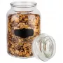 APS Tarro de conservas 1,5L vidrio con tapa de vidrio y junta de silicona 82267