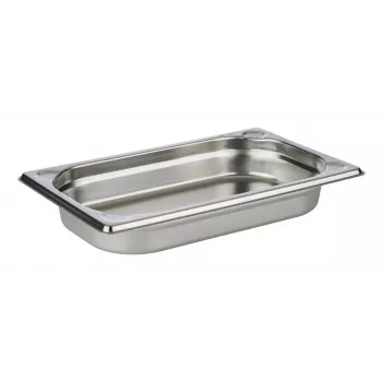 APS GN 1/4 Recipiente gastronorm 265x162x40 mm, acero inoxidable 18/10, pulido electrolítico, 1,7 L 81401