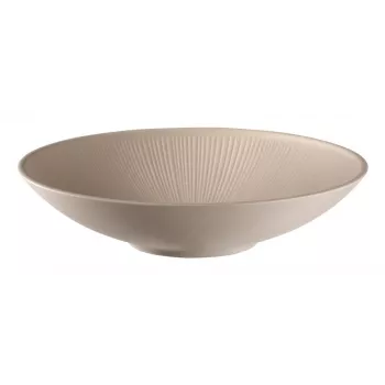 APS NERO Plato hondo 300 mm arena melamina, apilable, apto para lavavajillas, resistente al calor (1 ud.) 85415