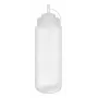 APS Botella dosificadora 1025 ml transparente polietileno con tapón de rosca y tapa - 1 ud. (93259)