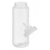 APS Botella dosificadora 1025 ml transparente polietileno con tapón de rosca y tapa - 1 ud. (93259)
