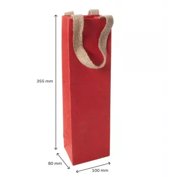SIGEL Red Coco Bolsas de regalo de papel, 10 x 35,5 cm, pack de 5 (ET012)
