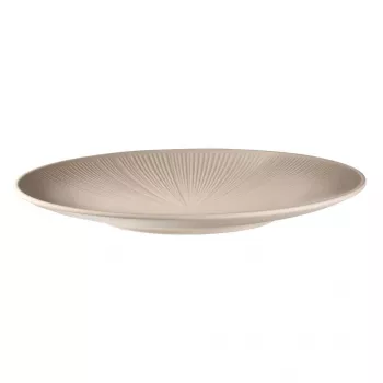 APS NERO Plato llano 330 mm arena melamina apilable apto para lavavajillas resistente al calor (85405)