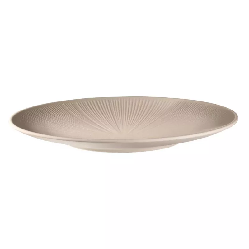 APS NERO Plato llano 330 mm arena melamina apilable apto para lavavajillas resistente al calor (85405)