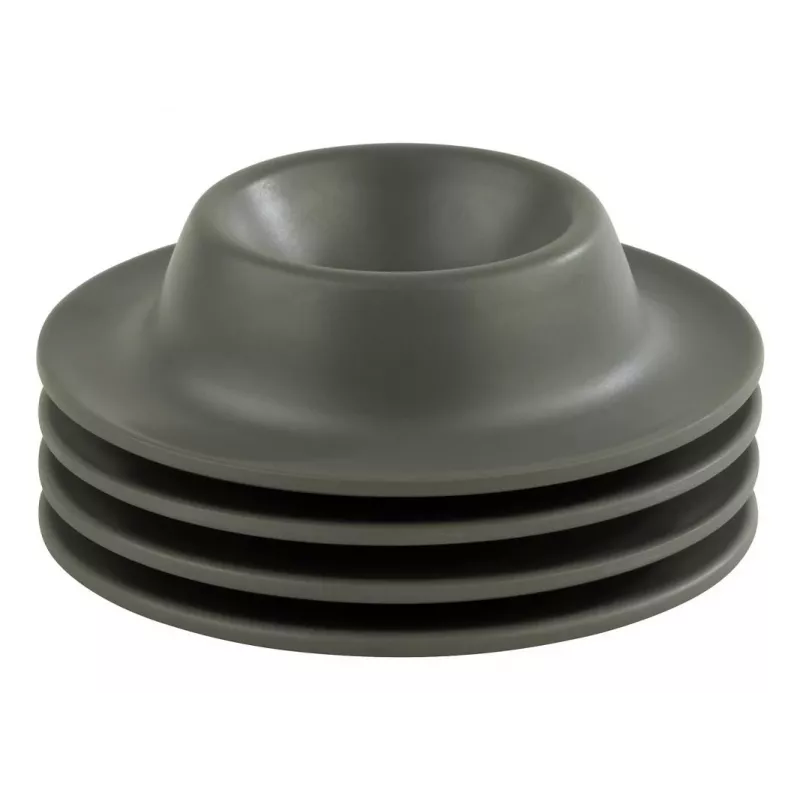 APS EGGY Set de hueveras con 4 piezas, melamina, gris, 85 mm de diámetro, apto para lavavajillas 85296