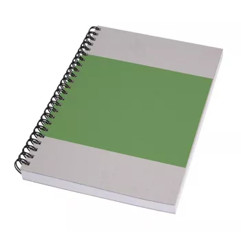 SIGEL Quicknote Impulse Green cuaderno A5 liso, verde/gris tapa blanda, 160 páginas SN800
