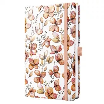 SIGEL Jolie Clover Blush cuaderno A5 rayado, tapa dura, 174 páginas, albaricoque/coral/rojo JN363