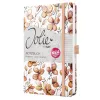 SIGEL Jolie Clover Blush cuaderno A5 rayado, tapa dura, 174 páginas, albaricoque/coral/rojo JN363