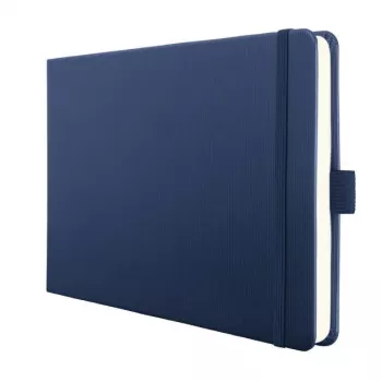 SIGEL Conceptum® cuaderno A5 apaisado liso, azul oscuro tapa dura, 132 páginas (CO203)