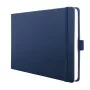 SIGEL Conceptum® cuaderno A5 apaisado liso, azul oscuro tapa dura, 132 páginas (CO203)