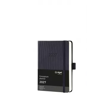 SIGEL Conceptum agenda de bolsillo 2027 negro C2711
