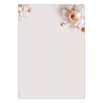 SIGEL DP429 papel de cartas navideño A4 90 g/m² 100 hojas motivo oro rosa