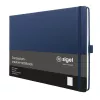 SIGEL Conceptum cuaderno A4 apaisado punteado azul oscuro tapa dura 132 páginas CO206