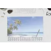 Sigel H6470 tapete de escritorio de papel Palm Beach 59,5 x 41 cm 2026-2028 30 hojas
