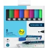 Schneider Maxx 290 rotuladores para pizarra blanca y flipchart set de 8 colores surtidos, punta redonda 2,0-3,0 mm 129098