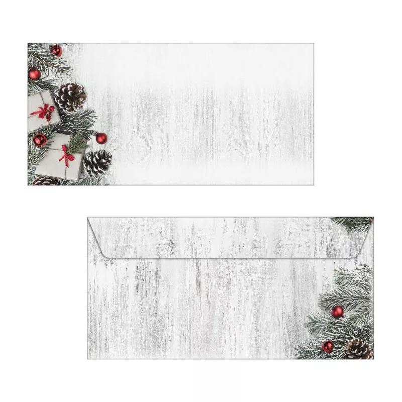 Sigel 50 sobres de Navidad Scandinavian Christmas DIN largo sin ventana