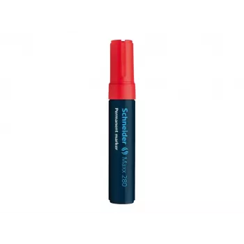 Schneider Maxx 280 rotulador permanente rojo punta biselada 4-12 mm 128002