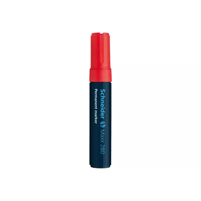 Schneider Maxx 280 rotulador permanente rojo punta biselada 4-12 mm 128002