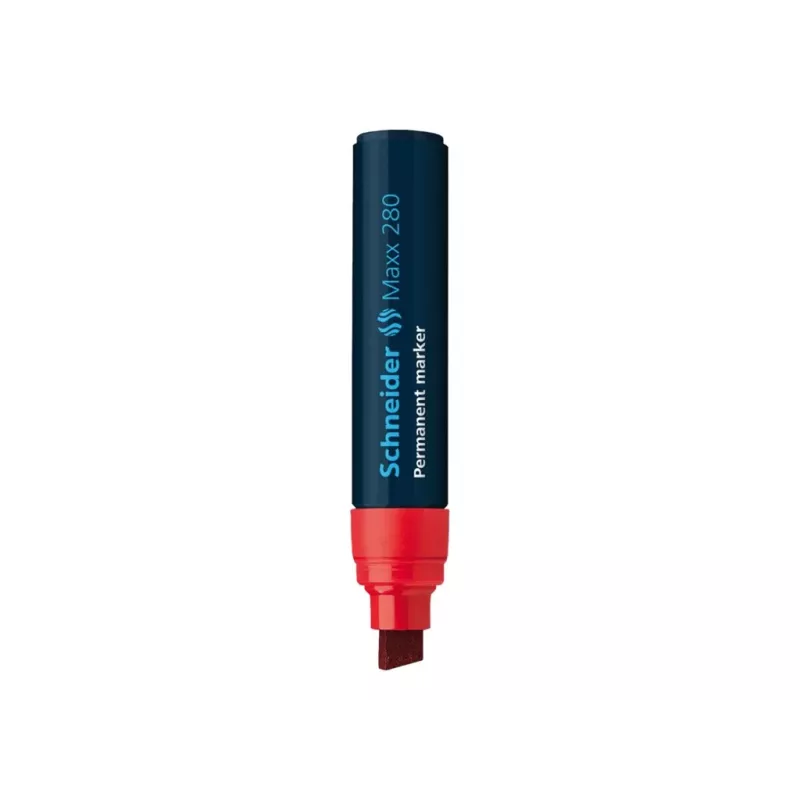 Schneider Maxx 280 rotulador permanente rojo punta biselada 4-12 mm 128002