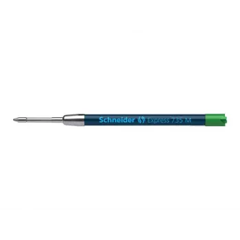 Schneider Express 735 Bolígrafo – tinta verde, acero inoxidable, medio (G2) 50-7364