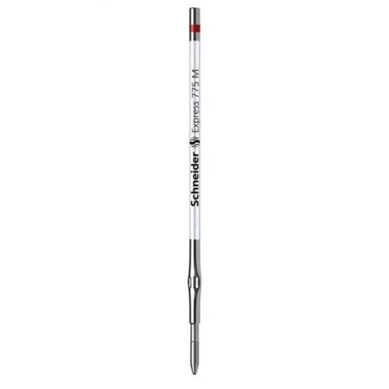 Recambios de bolígrafo Schneider Express 775 rojo medianos, estándar G2, punta de acero inoxidable, carcasa de metal, 20 uds. (50-7762)