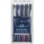 Bolígrafo Schneider Edding One Business Stick, negro/azul/verde/rojo, pack de 4 183094