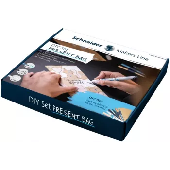 Set de bolsas de regalo DIY Schneider, papel kraft natural, 10 bolsas con etiquetas, pegatinas y cintas, 80 x 180 x 220 mm ML85060903