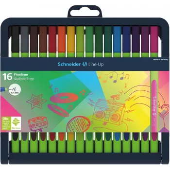 Set de rotuladores fineliner Schneider Edding Line-Up 16 colores diferentes 0,4 mm 191092