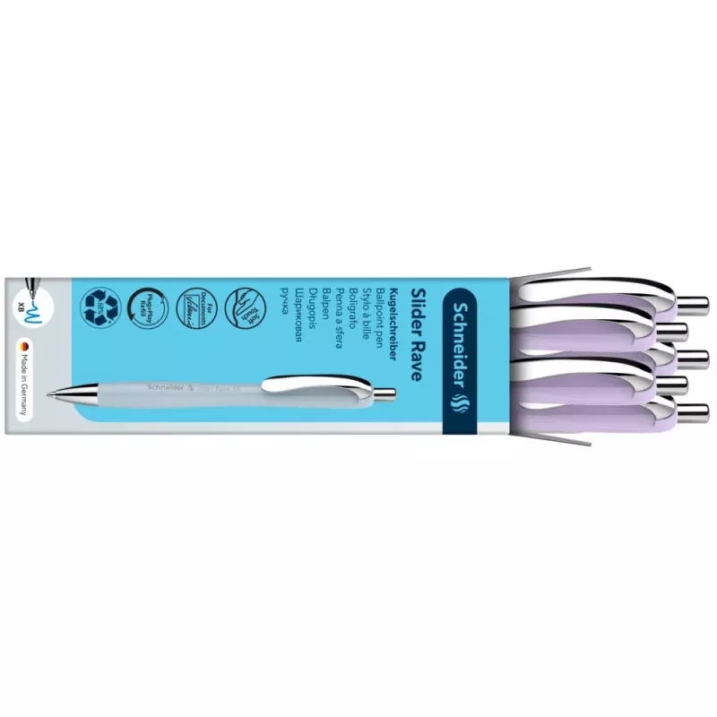 Bolígrafo Schneider Slider Rave XB Blossom tinta azul 132559
