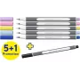 Set de rotuladores Schneider Paint-It 070, 6 colores diferentes, punta redonda 1 mm, tinta base agua, capuchón de seguridad ventilado ML07010502