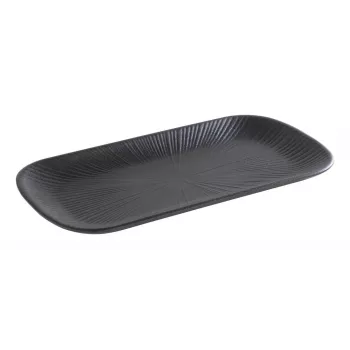 Bandeja APS NERO GN 1/3, 325 x 176 x 25 mm, melamina negra, apilable, apta para lavavajillas 85280