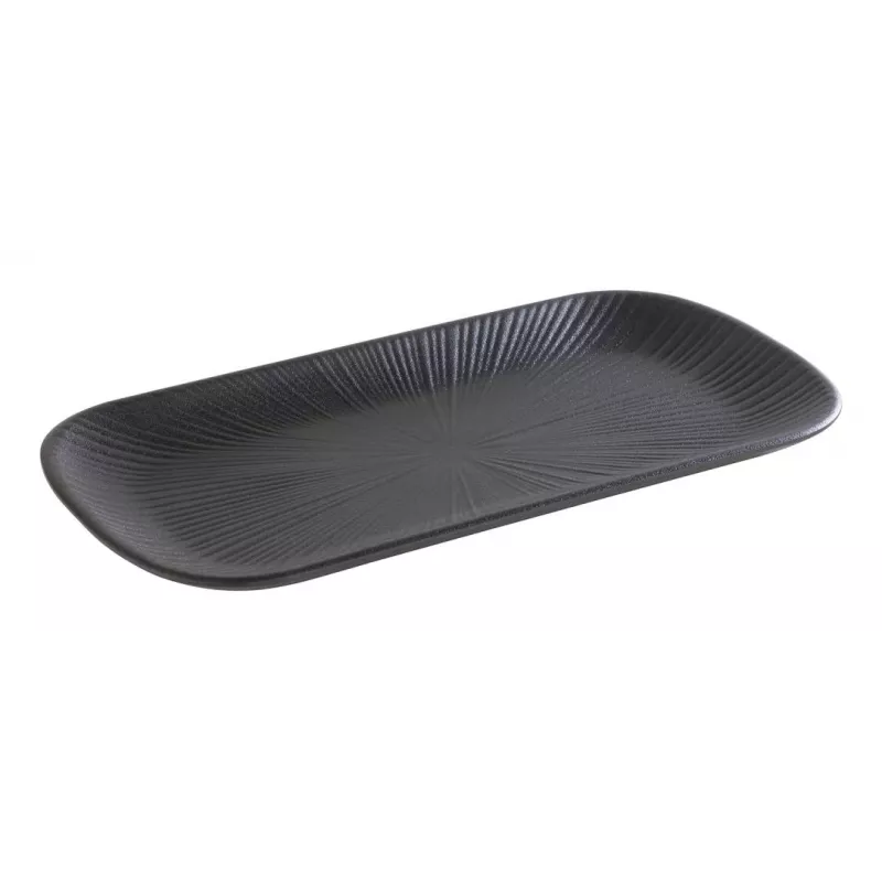 Bandeja APS NERO GN 1/3, 325 x 176 x 25 mm, melamina negra, apilable, apta para lavavajillas 85280