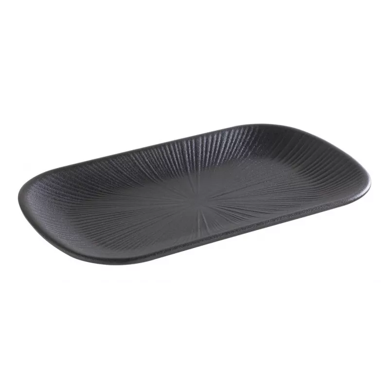 APS NERO bandeja de servir GN 1/4, melamina, negro, 265 x 162 x 25 mm 85281