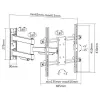 E+P soporte de pared Full-Motion para TVs de 32-65