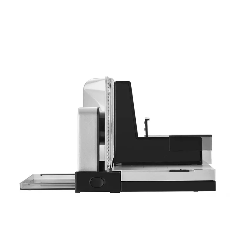 ritter Icaro 5 cortadora eléctrica universal, 65 W, grosor de corte 14 mm, cuchilla de acero inoxidable dentada de 170 mm, carcasa de metal negro/plata, VDE/GS/CE, clase de protección II 521.003