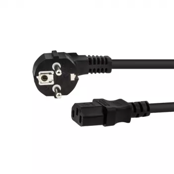 E+P SW 14 cable de conexión de aparatos fríos 2,0 m negro Schuko a IEC C13