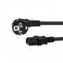 E+P SW 14 cable de conexión de aparatos fríos 2,0 m negro Schuko a IEC C13
