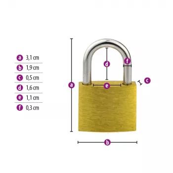 E+P WHZ3 candado para soportes de pared E+P
