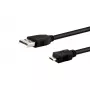 E+P cable Micro-USB 2.0 B 1m CC549 - negro, transferencia de datos 480 Mbps, carga 2A 933290