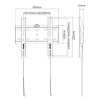 E+P soporte de pared 200x200 negro WHS104 5625404