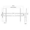 E+P soporte de pared inclinable para pantallas de 55-100