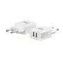 E+P AC102 cargador de pared USB 2 puertos 2,4A 12W blanco