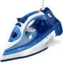 Clatronic DB 3706 plancha en seco y vapor suela cerámica azul/blanco 2400 W 263858