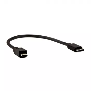 E+P CC 324/02 cable USB 3.1, 0,2 m, USB-C a Micro-B, negro 0000853270