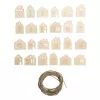 Rayher números para calendario de adviento madera 1-24 natural (46812505)