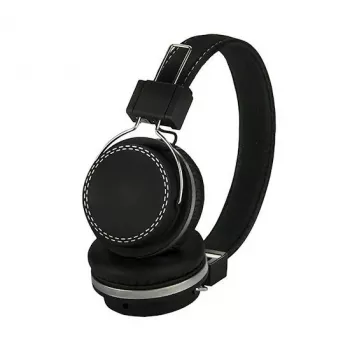 E+P TV200 auriculares on-ear para TV con control de volumen integrado, cable de 5,5 m, jack 3,5 mm, negro