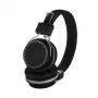 E+P TV200 auriculares on-ear para TV con control de volumen integrado, cable de 5,5 m, jack 3,5 mm, negro