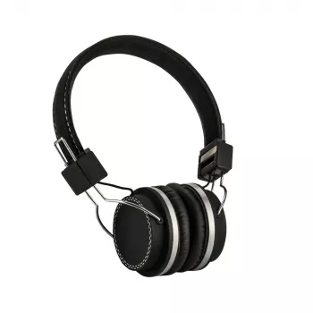 E+P TV200 auriculares on-ear para TV con control de volumen integrado, cable de 5,5 m, jack 3,5 mm, negro