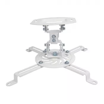 E+P DH 15 soporte de techo para proyector 150 mm, inclinación/orientación/giro, hasta 13,5 kg, plata 1258015
